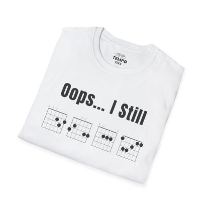 Oops... I Still DGAF Tee 🎸 Funny Chord Diagram Shirt - Musician Gift