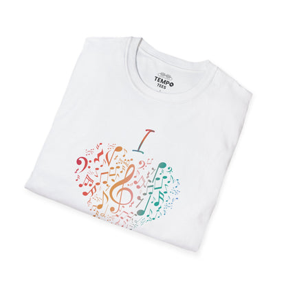 I Love Music Tee 🎶 Colorful Note Heart Shirt - Music Lover Gift