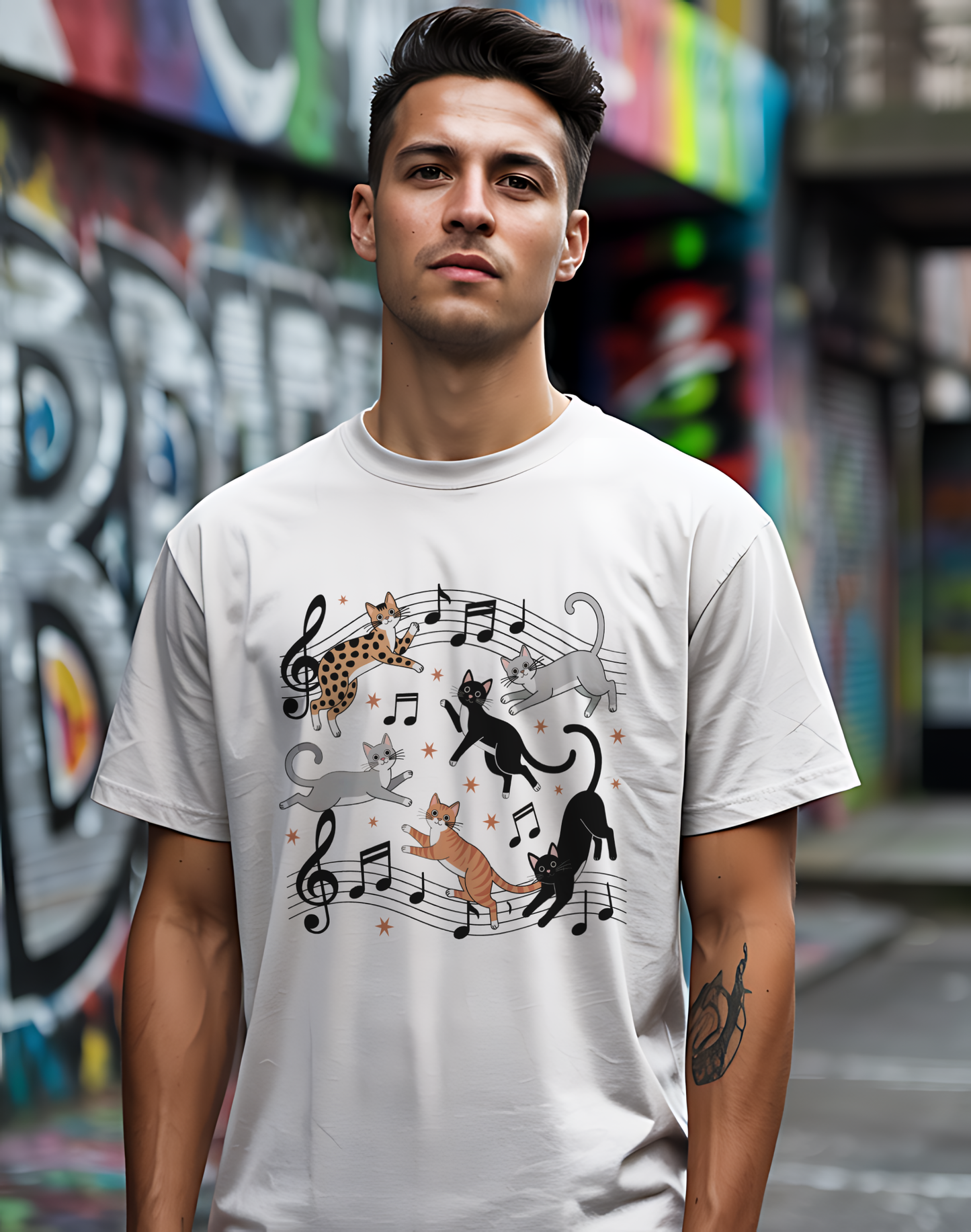 Musical Cats Tee 🎶 Meowsical Funny Cat Lover Shirt