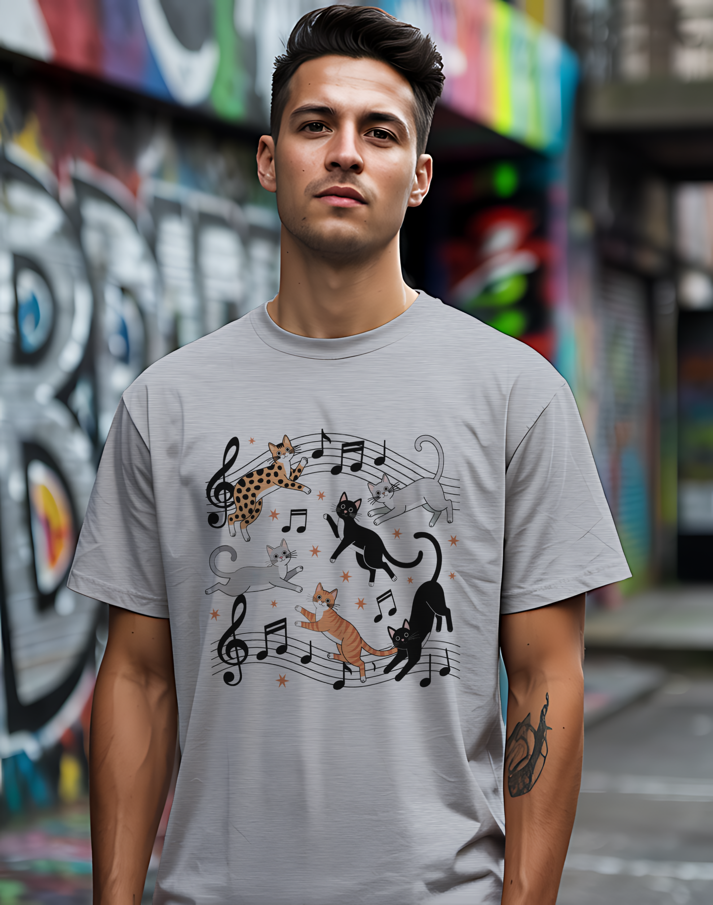 Musical Cats Tee 🎶 Meowsical Funny Cat Lover Shirt