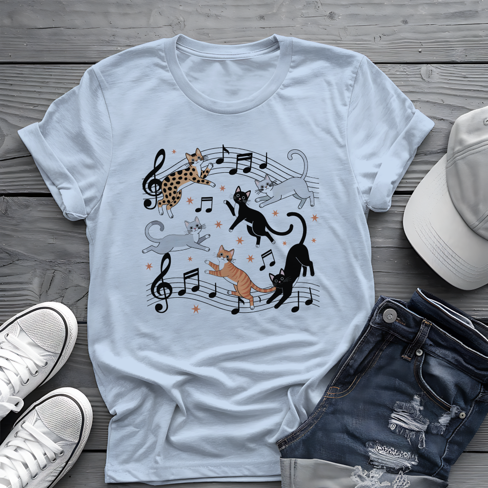 Musical Cats Tee 🎶 Meowsical Funny Cat Lover Shirt