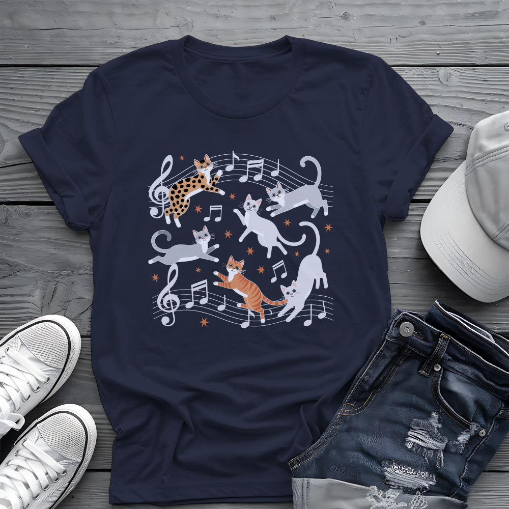 Musical Cats Tee 🎶 Meowsical Funny Cat Lover Shirt