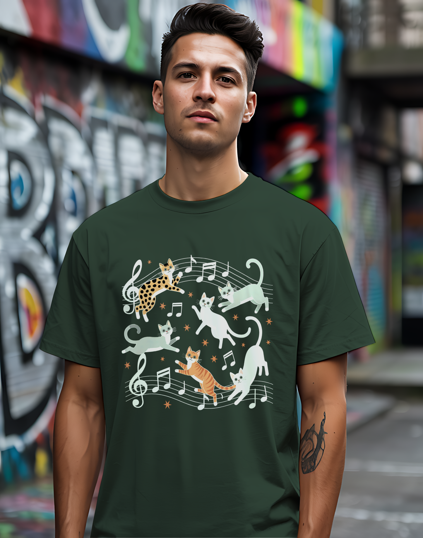 Musical Cats Tee 🎶 Meowsical Funny Cat Lover Shirt