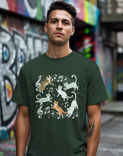 Musical Cats Tee 🎶 Meowsical Funny Cat Lover Shirt