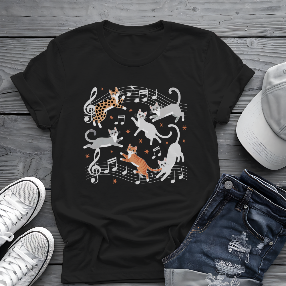 Musical Cats Tee 🎶 Meowsical Funny Cat Lover Shirt