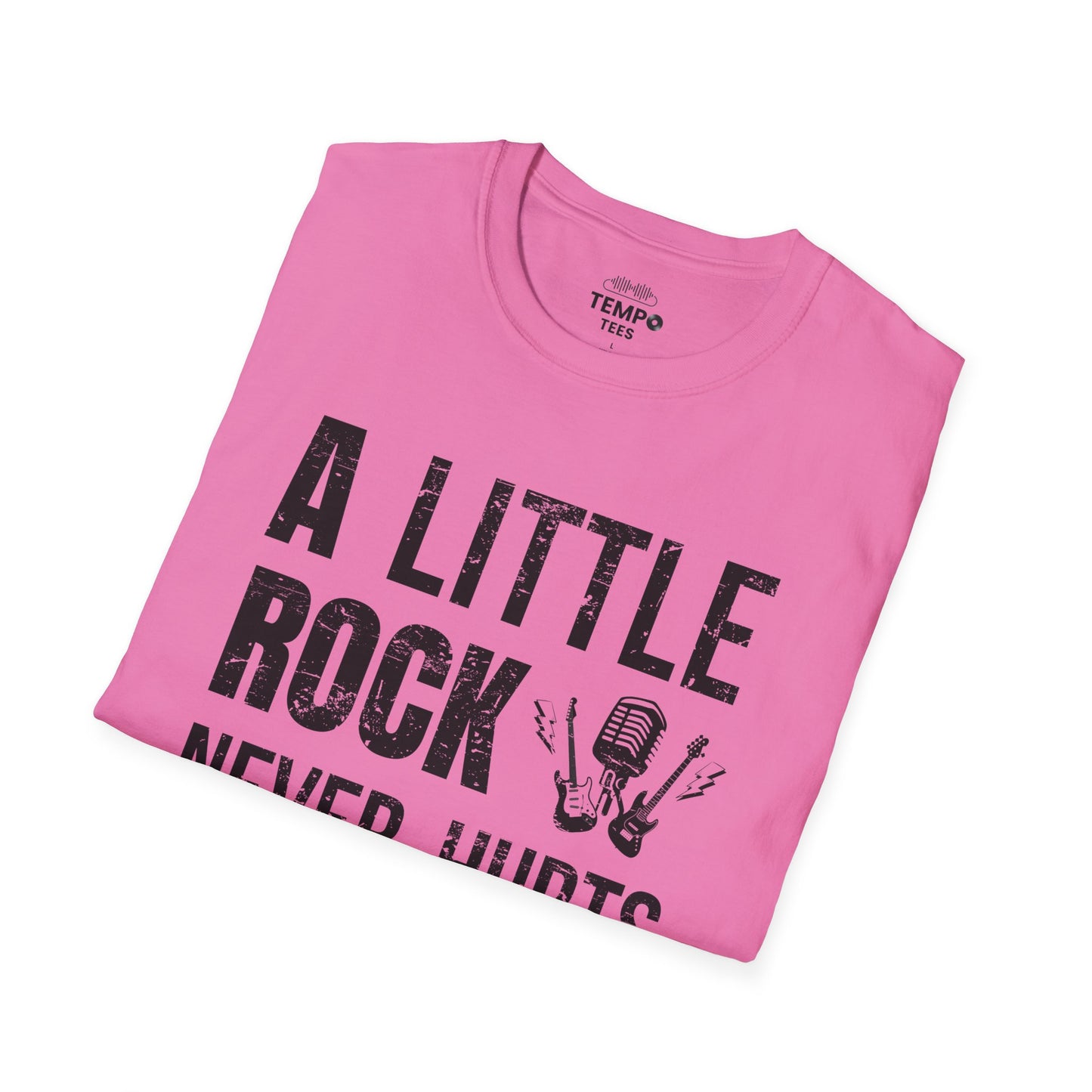 A Little Rock Tee 🎸 Funny Rock Music Shirt - Rocker Gift