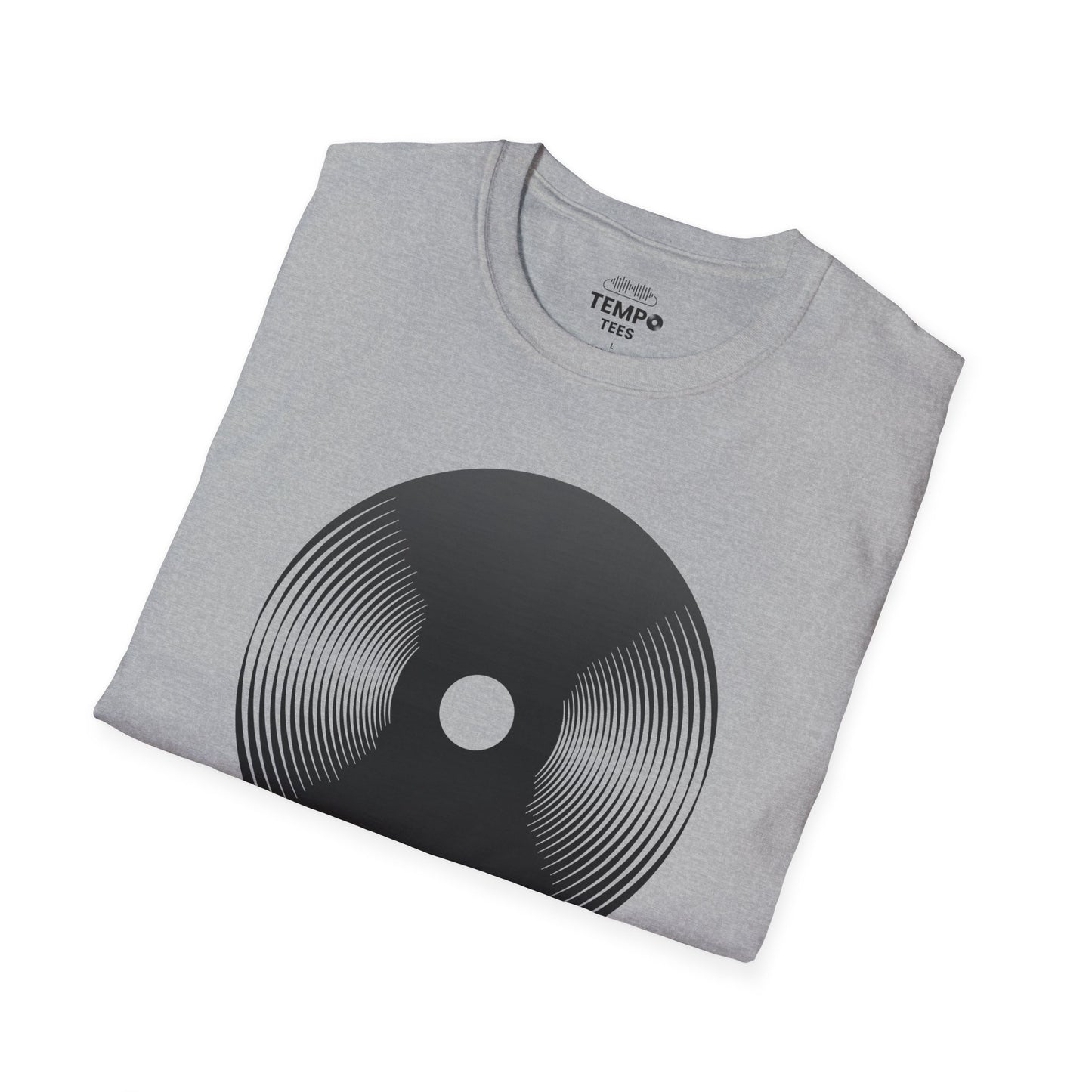 Melting Vinyl Record Tee 🎶 Abstract Music Art Shirt - Vinyl Lover Gift