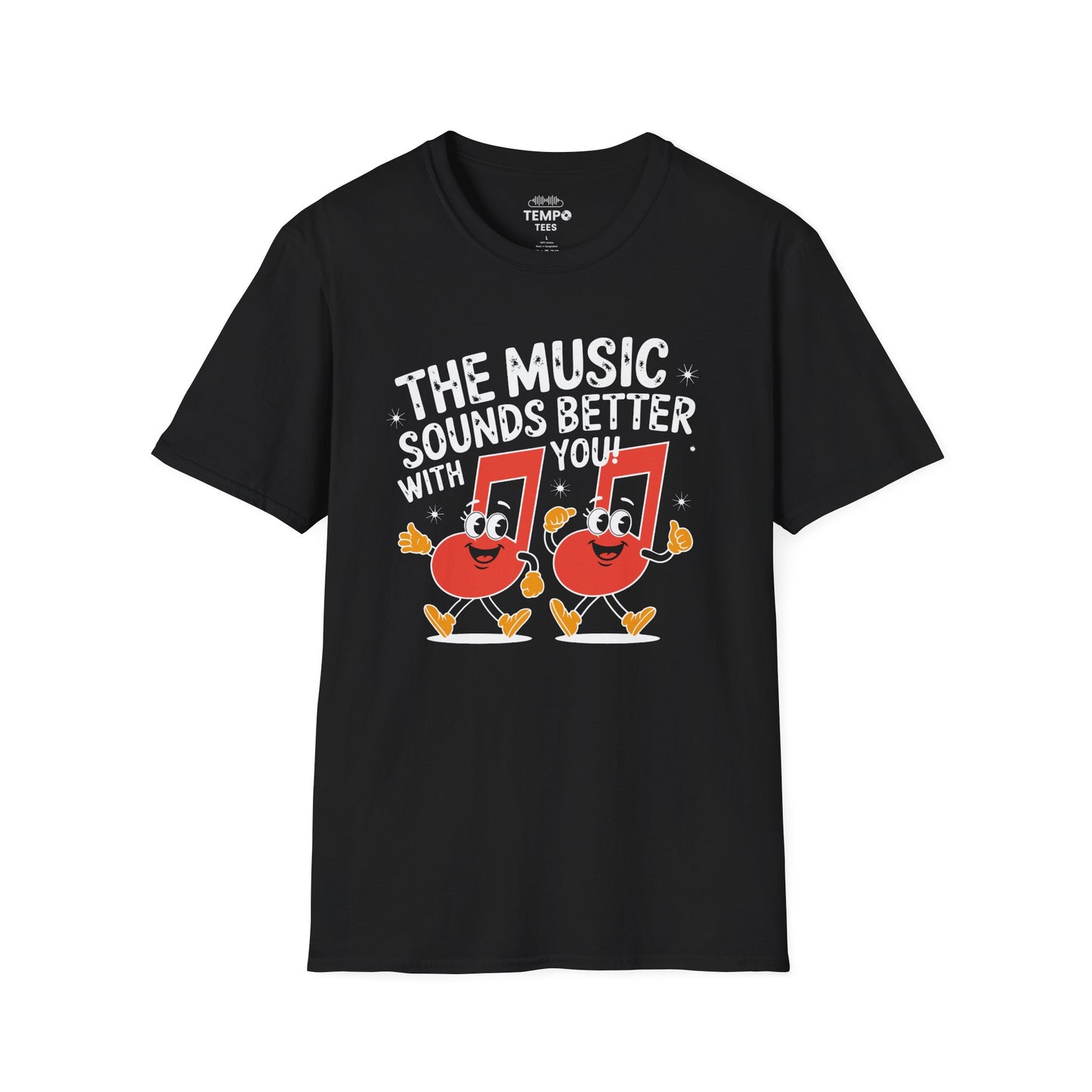 Music Sounds Better With You Tee 🎶 Funny Friendship Shirt - Music Lover Gift