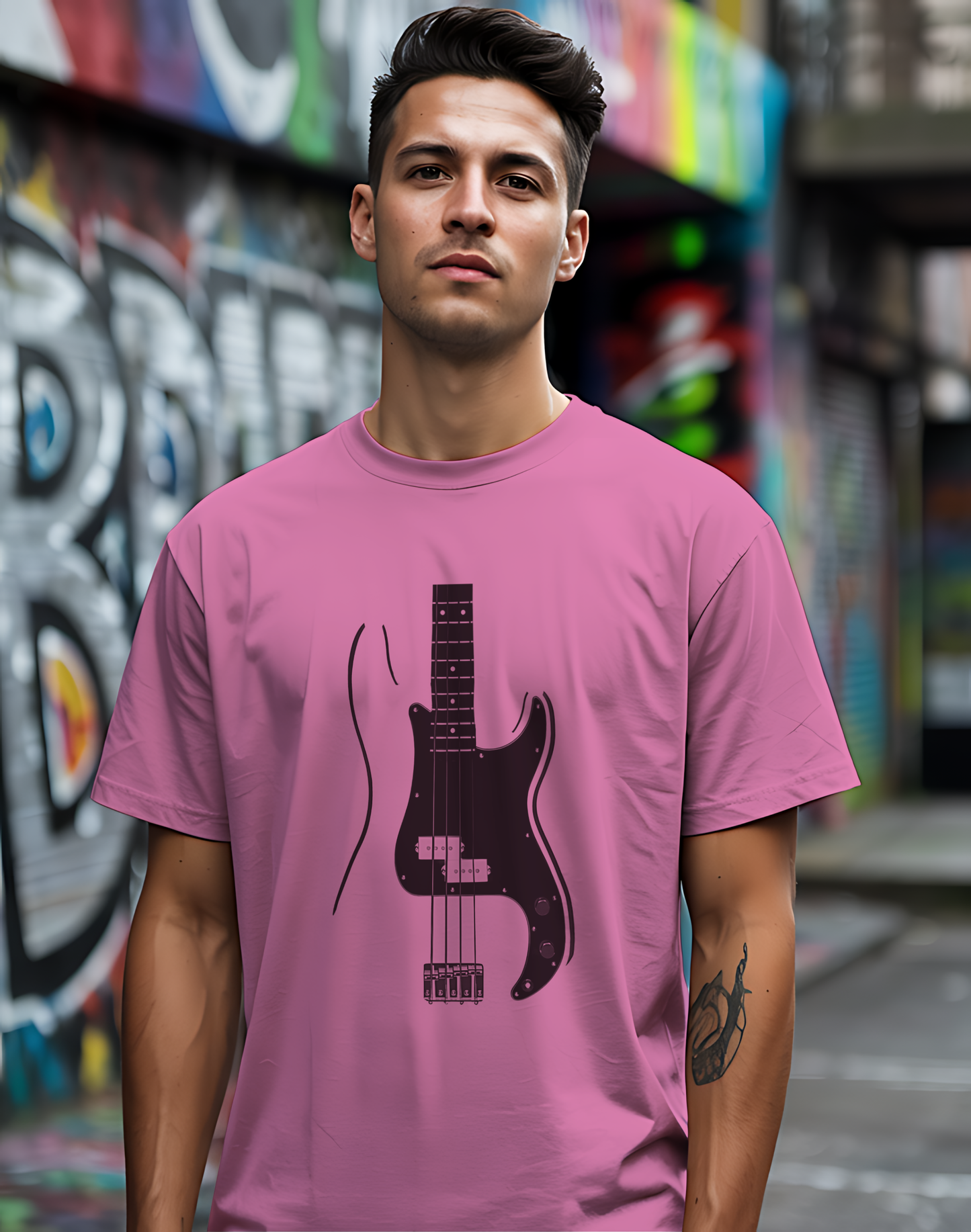 Minimalist Bass Tee 🎸 Clean Music Shirt - Bass Player Gift