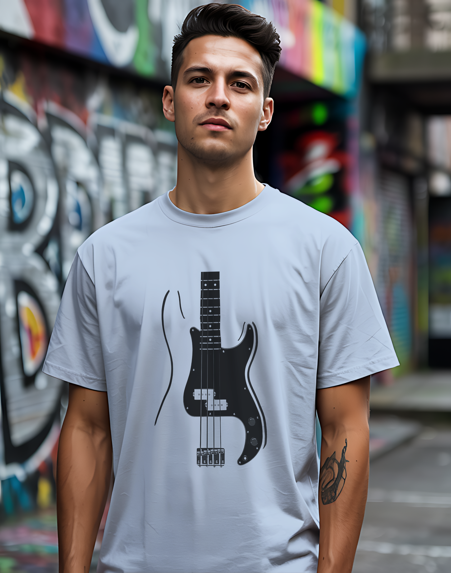 Minimalist Bass Tee 🎸 Clean Music Shirt - Bass Player Gift