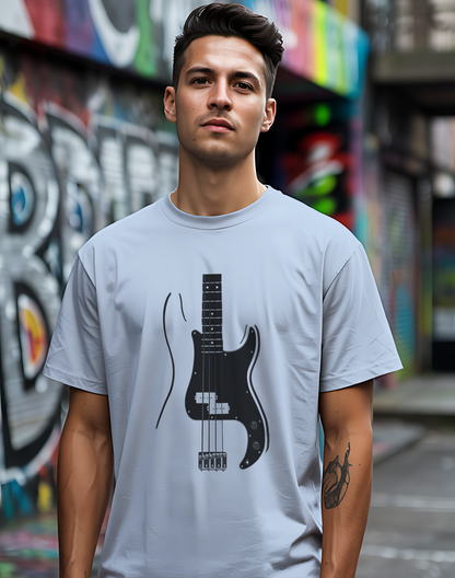 Minimalist Bass Tee 🎸 Clean Music Shirt - Bass Player Gift