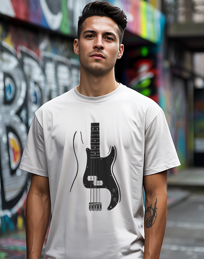 Minimalist Bass Tee 🎸 Clean Music Shirt - Bass Player Gift