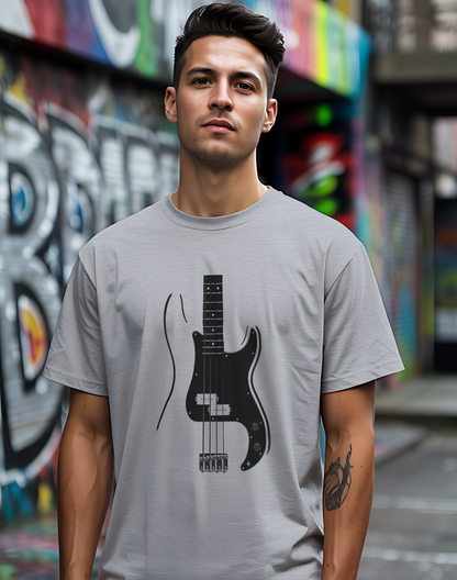 Minimalist Bass Tee 🎸 Clean Music Shirt - Bass Player Gift