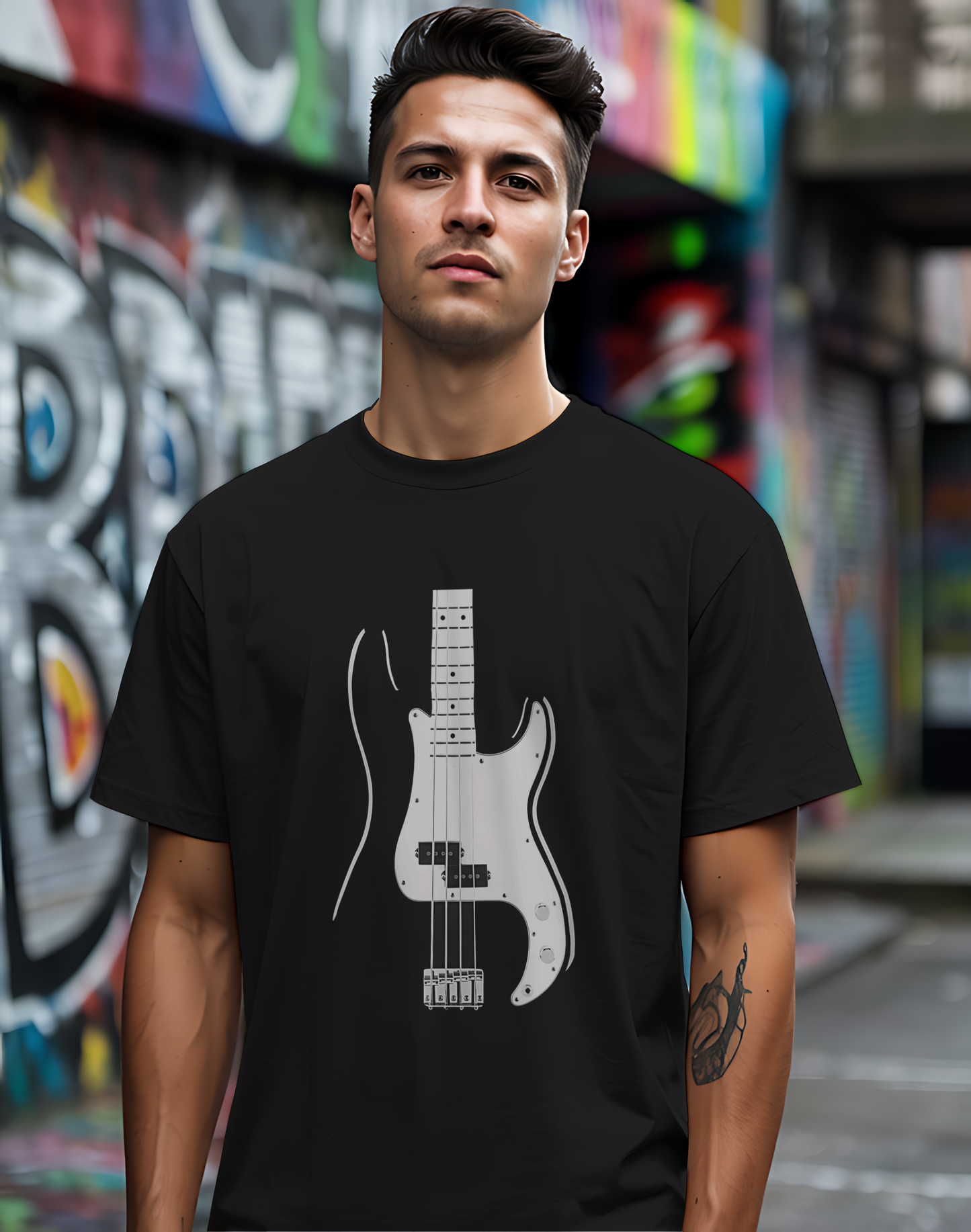 Minimalist Bass Tee 🎸 Clean Music Shirt - Bass Player Gift