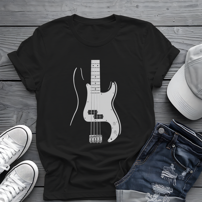 Minimalist Bass Tee 🎸 Clean Music Shirt - Bass Player Gift