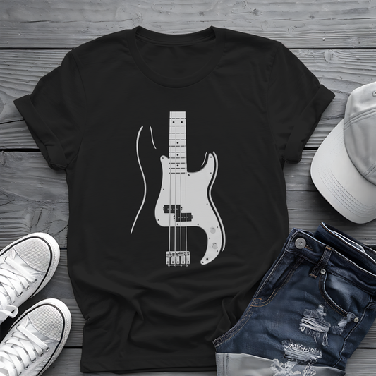 Minimalist Bass Tee 🎸 Clean Music Shirt - Bass Player Gift