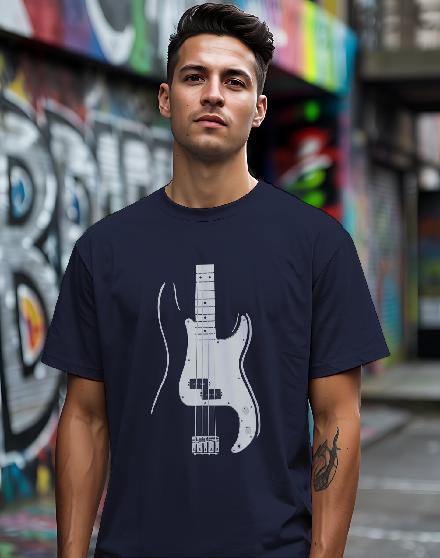 Minimalist Bass Tee 🎸 Clean Music Shirt - Bass Player Gift