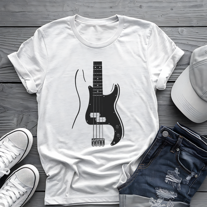 Minimalist Bass Tee 🎸 Clean Music Shirt - Bass Player Gift