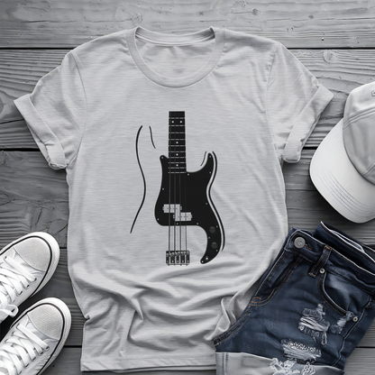 Minimalist Bass Tee 🎸 Clean Music Shirt - Bass Player Gift