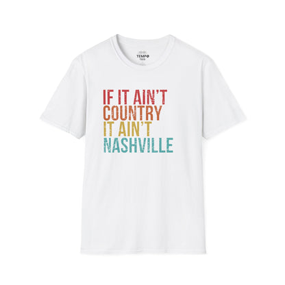 Retro Nashville Tee 🎶 Funny Country Music Shirt