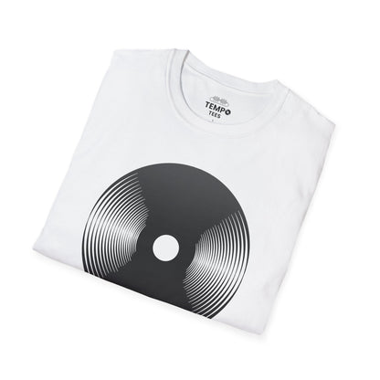 Melting Vinyl Record Tee 🎶 Abstract Music Art Shirt - Vinyl Lover Gift