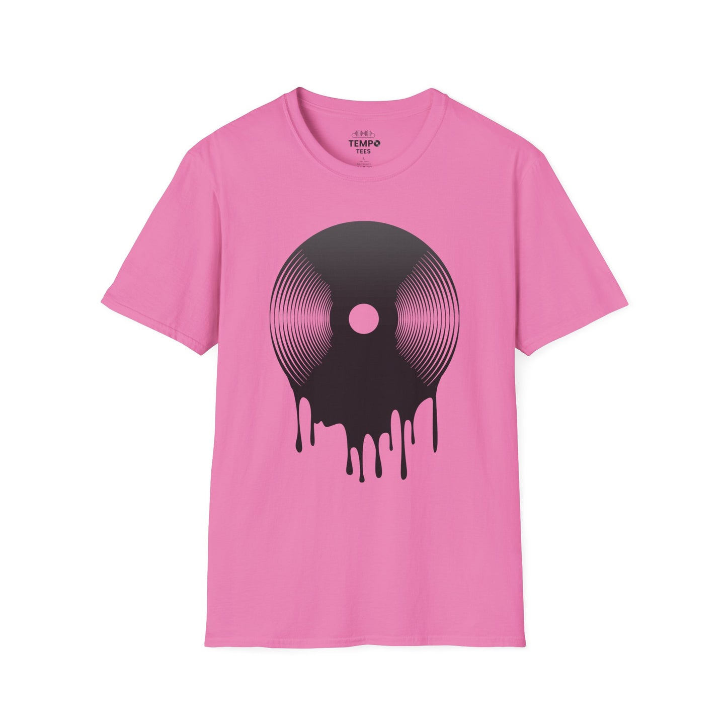 Melting Vinyl Record Tee 🎶 Abstract Music Art Shirt - Vinyl Lover Gift