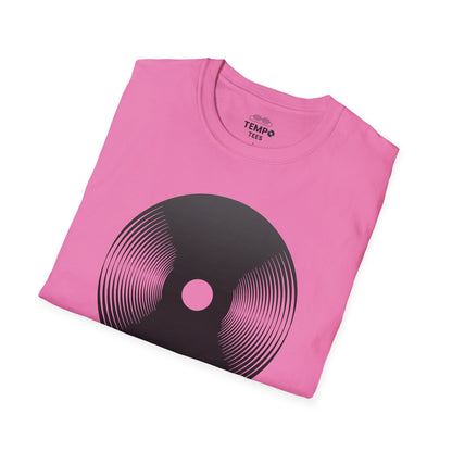 Melting Vinyl Record Tee 🎶 Abstract Music Art Shirt - Vinyl Lover Gift