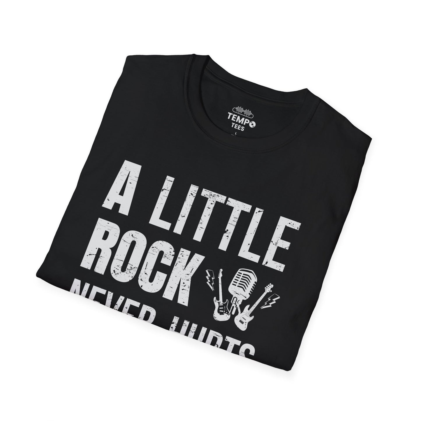 A Little Rock Tee 🎸 Funny Rock Music Shirt - Rocker Gift