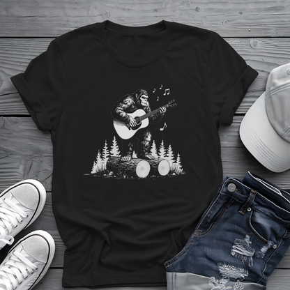 Sasquatch Guitar Tee 🎸 Funny Bigfoot Music Shirt