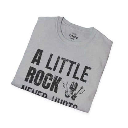 A Little Rock Tee 🎸 Funny Rock Music Shirt - Rocker Gift