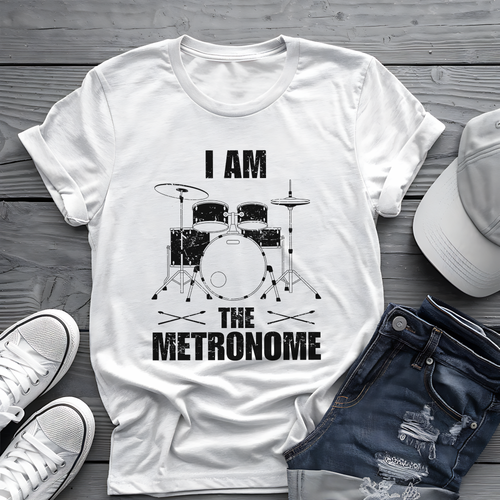 I Am The Metronome Drummer Tee 🥁 Funny Drum Shirt