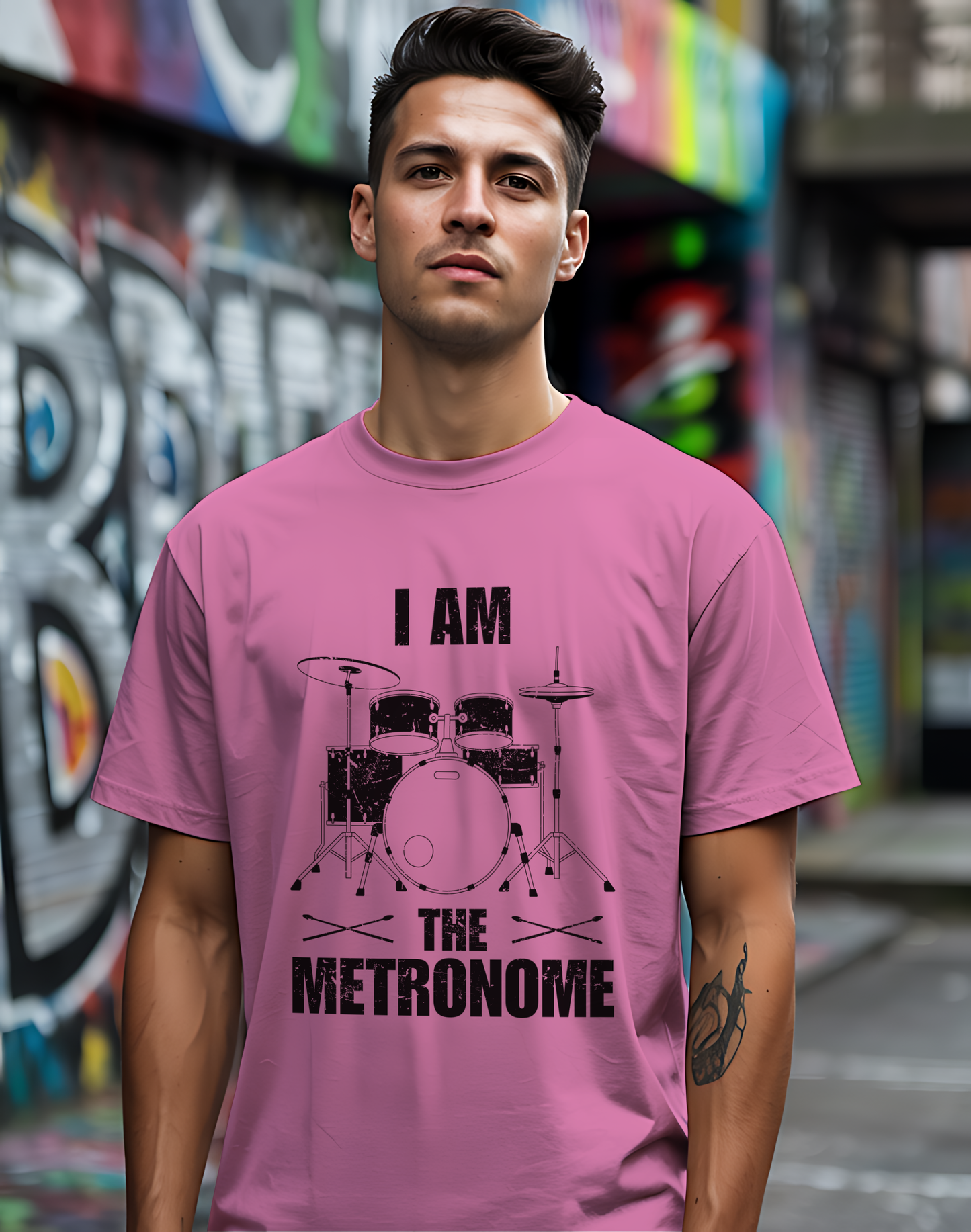 I Am The Metronome Drummer Tee 🥁 Funny Drum Shirt