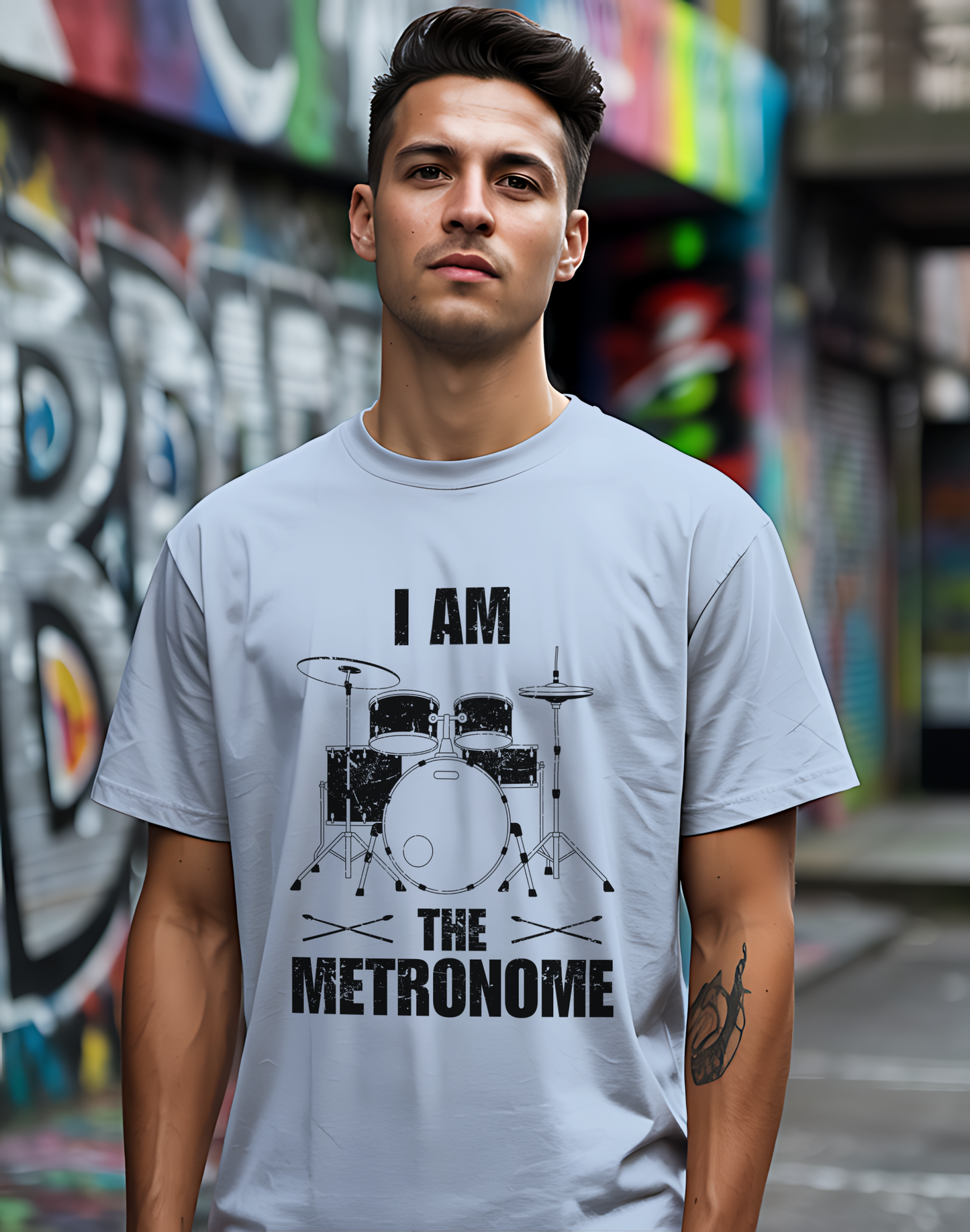I Am The Metronome Drummer Tee 🥁 Funny Drum Shirt