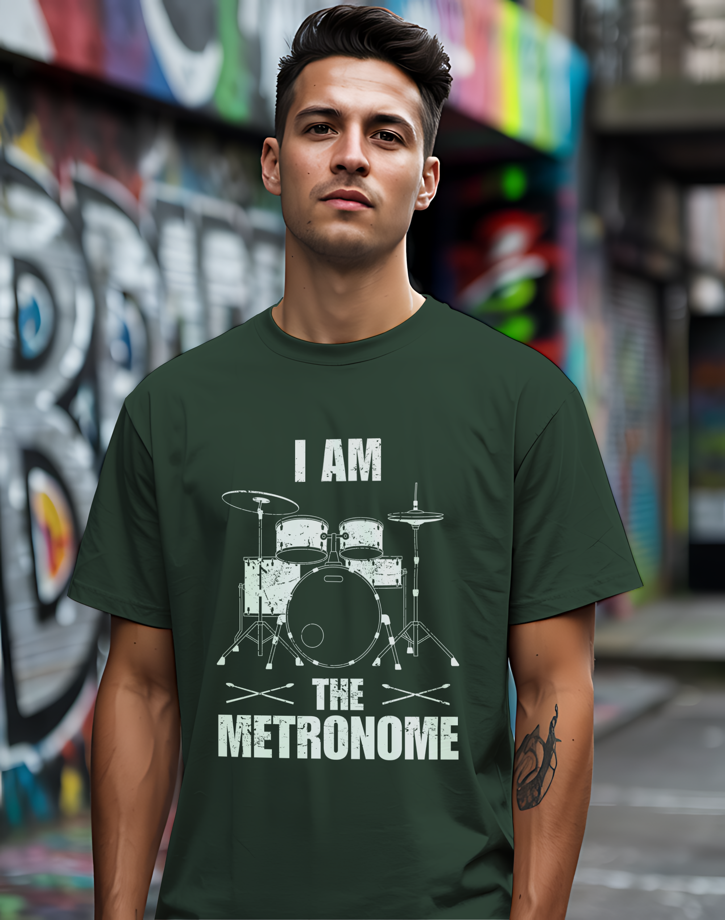 I Am The Metronome Drummer Tee 🥁 Funny Drum Shirt