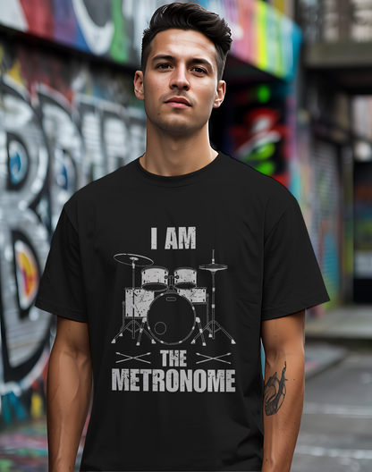 I Am The Metronome Drummer Tee 🥁 Funny Drum Shirt