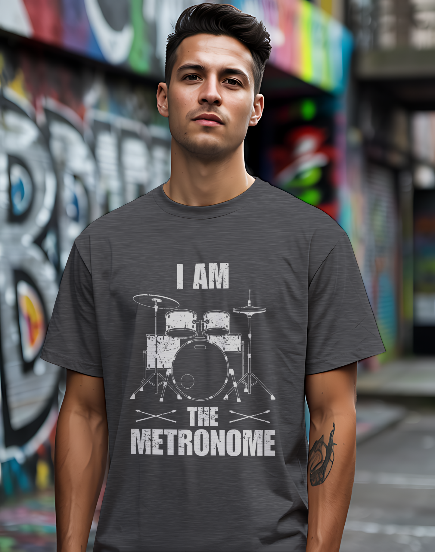 I Am The Metronome Drummer Tee 🥁 Funny Drum Shirt