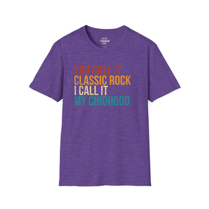 Classic Rock Childhood Tee 🎶 Funny Retro Music Shirt