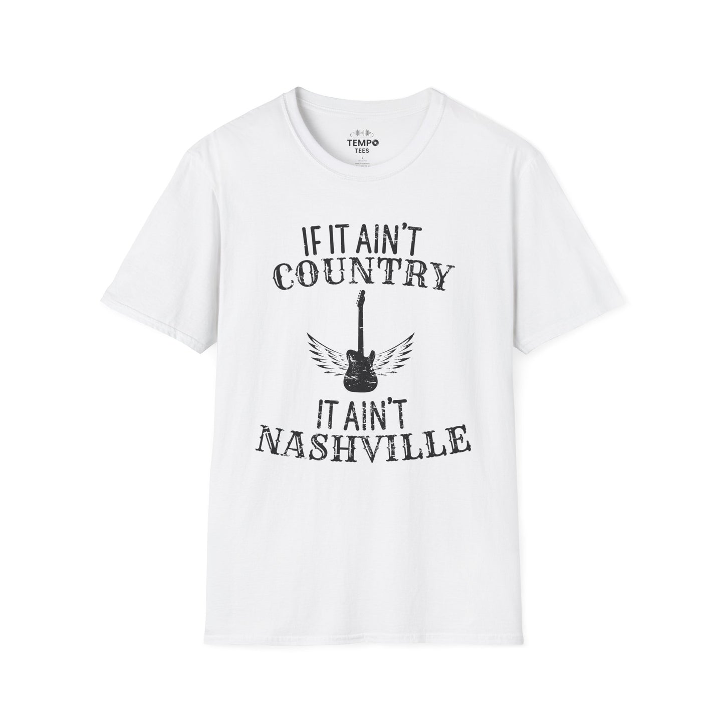 Country Nashville Tee 🎸 Wings Funny Music City Shirt