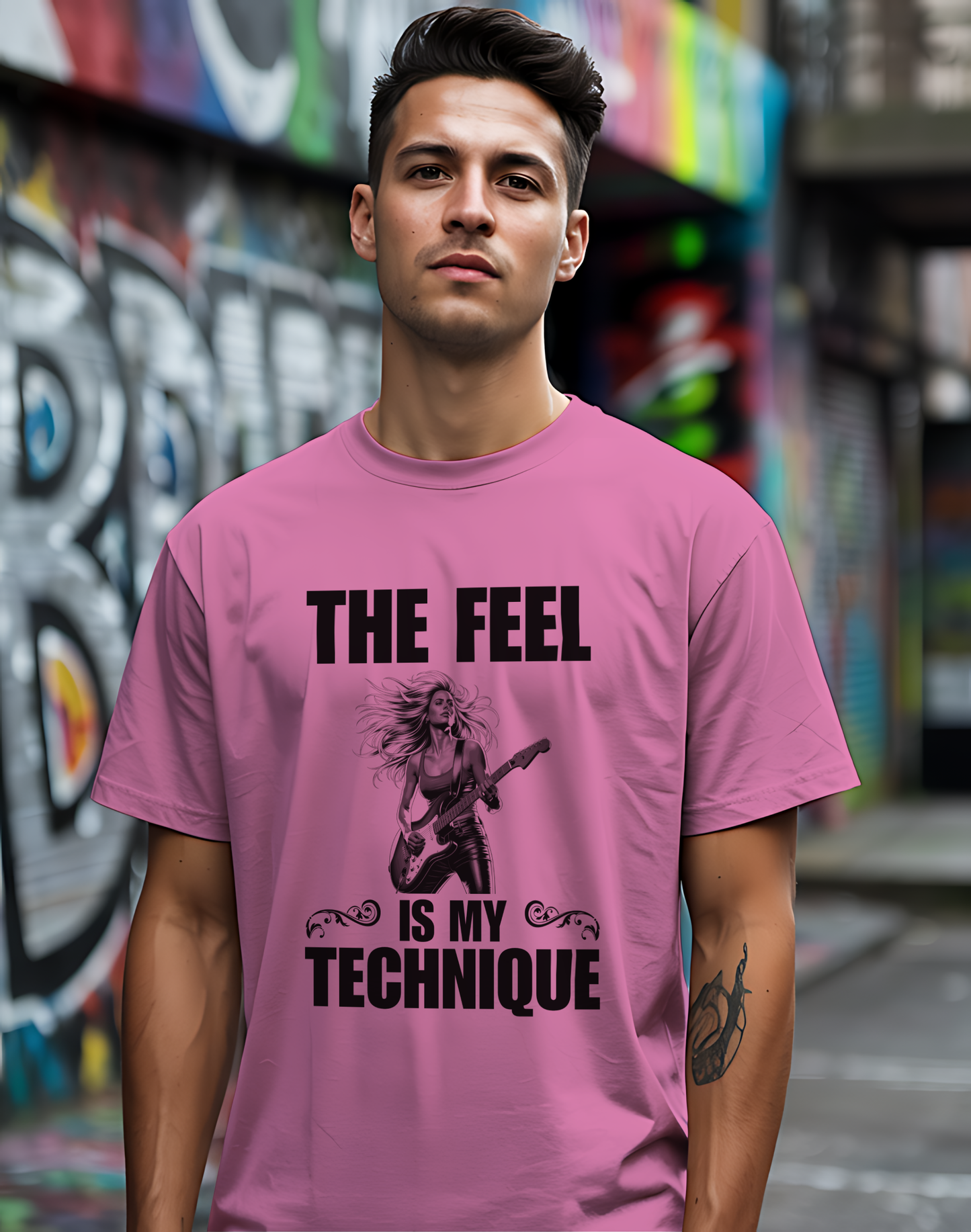 The Feel Is My Technique Shirt 🎸 Guitar Lovers Tee