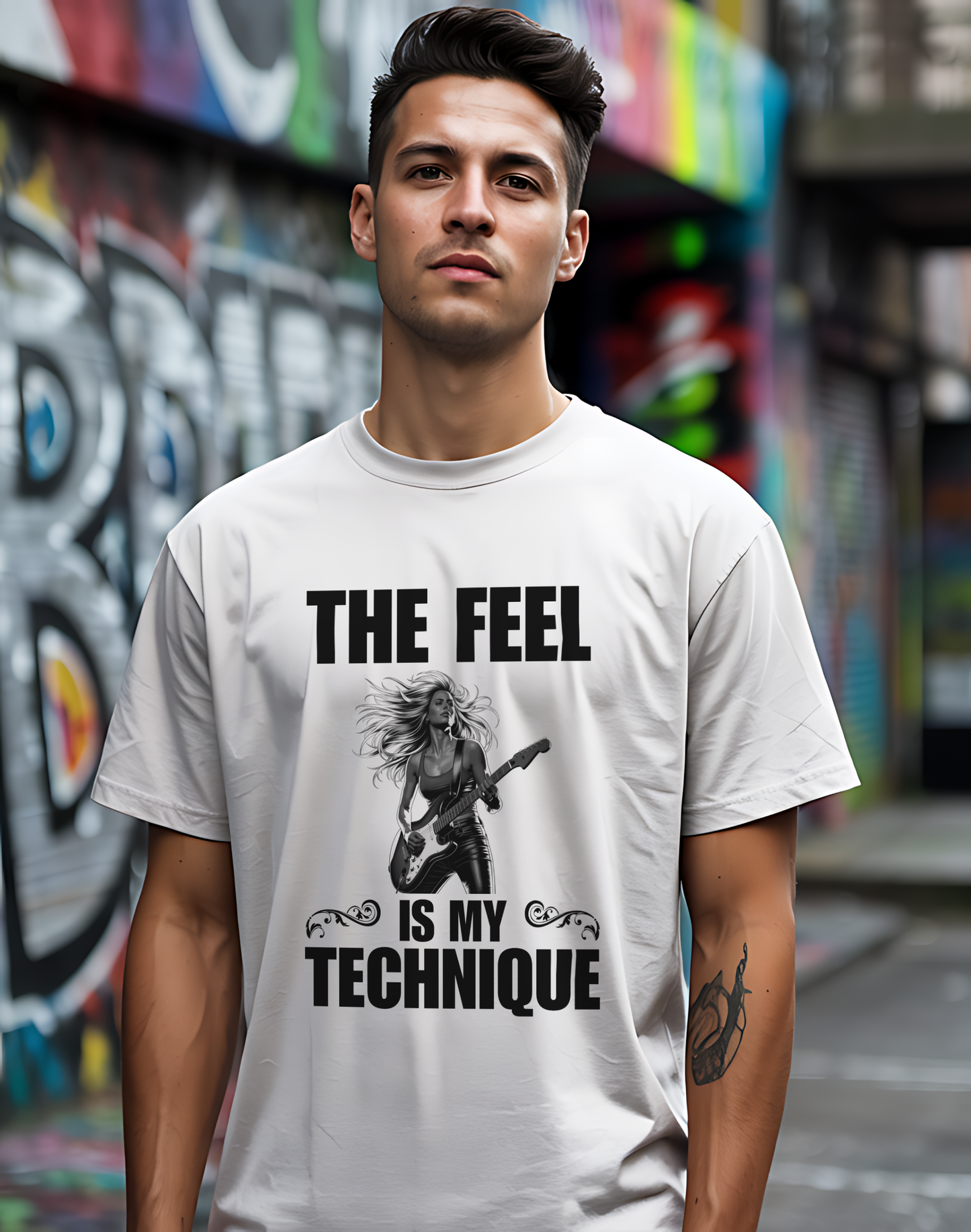The Feel Is My Technique Shirt 🎸 Guitar Lovers Tee