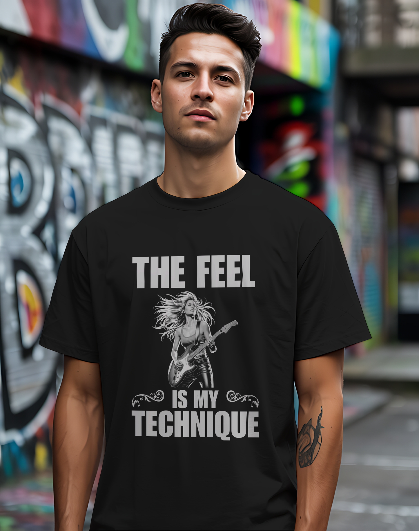 The Feel Is My Technique Shirt 🎸 Guitar Lovers Tee