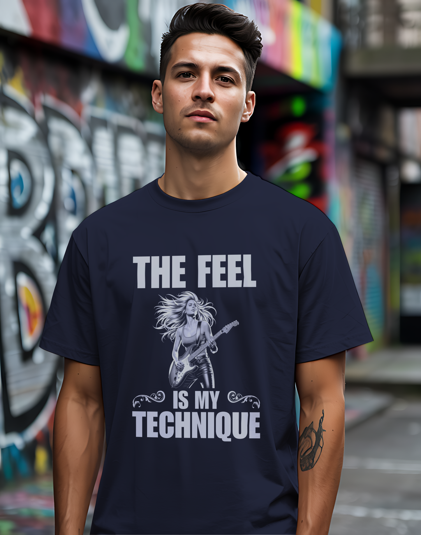 The Feel Is My Technique Shirt 🎸 Guitar Lovers Tee