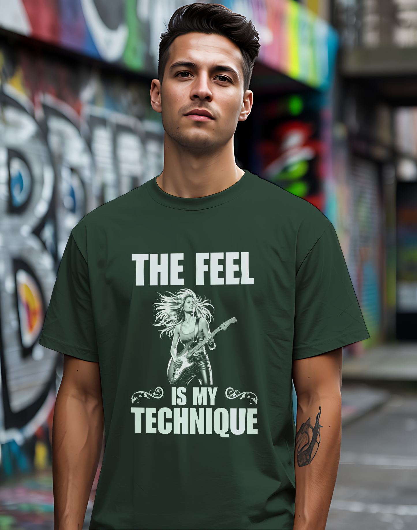 The Feel Is My Technique Shirt 🎸 Guitar Lovers Tee