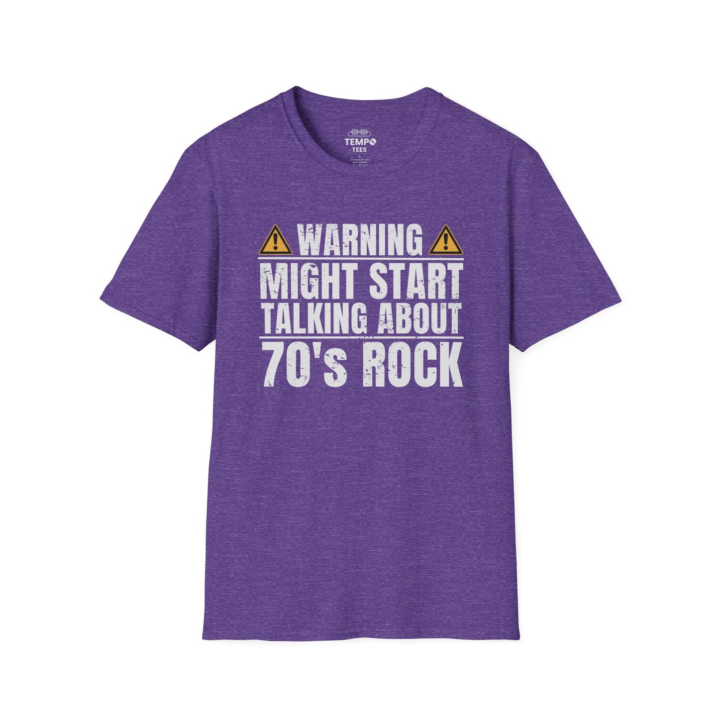 70s Rock Warning Tee ⚠️ Funny Music Lover Shirt