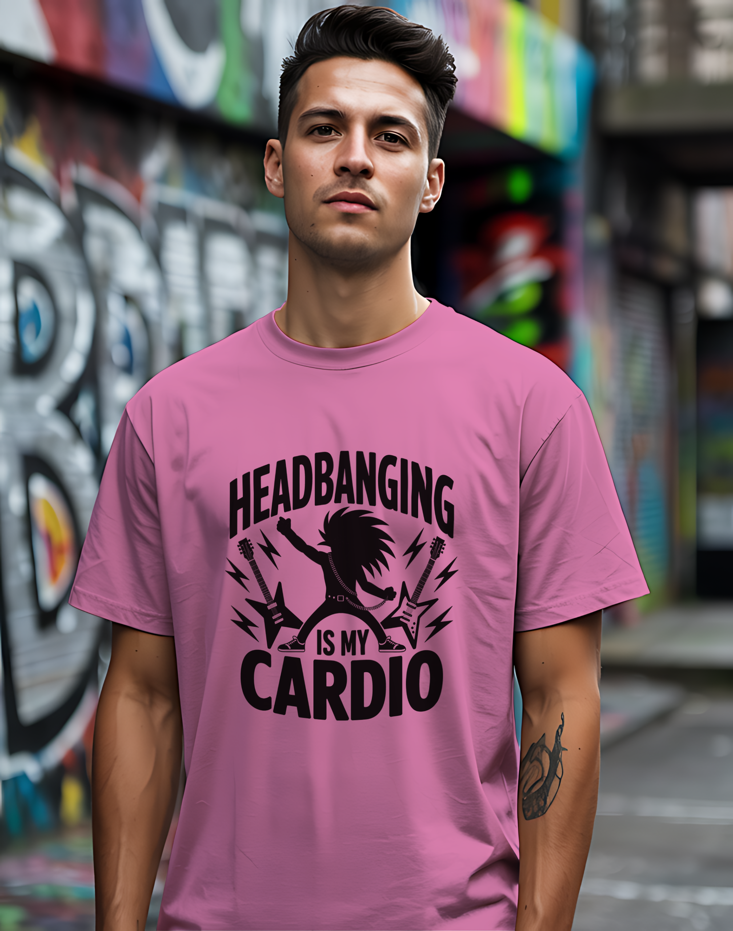 Headbanging Is My Cardio Tee 🤘 Metal Fitness Shirt - Rock Humor Gift