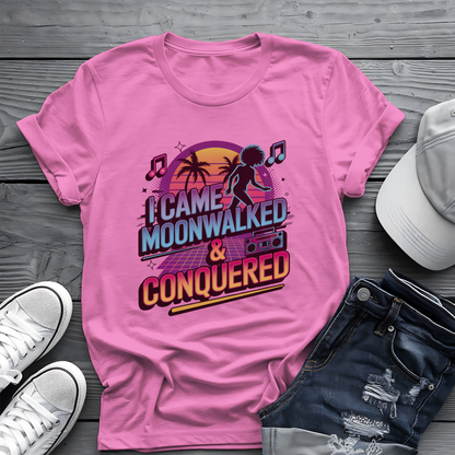 Moonwalk Conquered Tee 🕺 80s Retro Dance Shirt - Funny Music