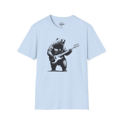 Bass Grizzly Bear Tee 🐻 Funny Music Shirt