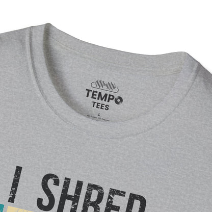 I Shred Therefore I Am T-Shirt 🎸 Retro Guitar Philosophy Shirt