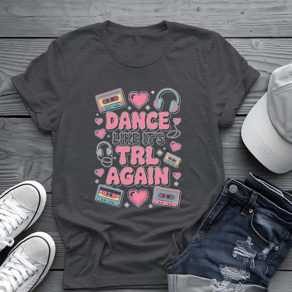TRL Dance Tee 🕺 90s Music Nostalgia Shirt - Retro Pop