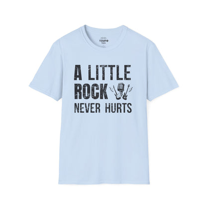 A Little Rock Tee 🎸 Funny Rock Music Shirt - Rocker Gift